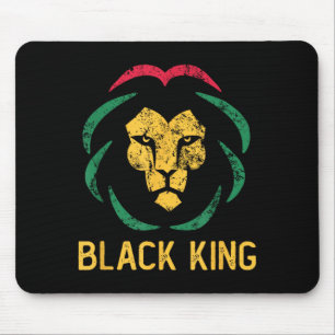 Tapis De Souris Roi lion noir Mois de l'histoire des Noirs hommes