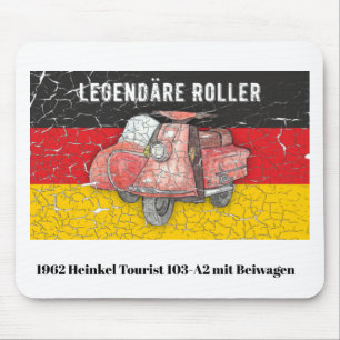 Tapis De Souris Roller Allemagne 1962 Hackel 103-A2 Beiwagon