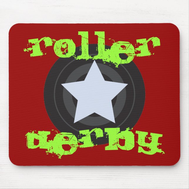 Tapis De Souris Roller Derby Jammer (Devant)