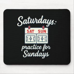 Tapis De Souris Roman de parent du dimanche de football pour la pr