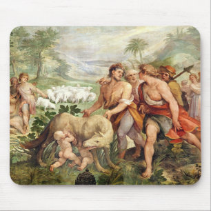 Tapis De Souris Romulus a allaité par le -loup