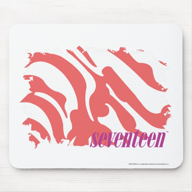 Tapis De Souris Rose 4 de zèbre (Devant)