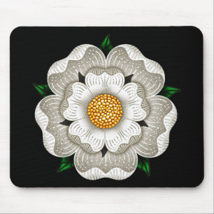 Tapis De Souris Rose blanc de York