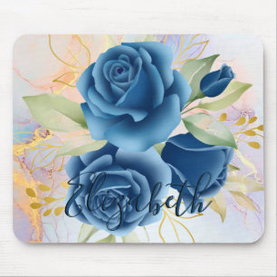 Tapis De Souris Rose bleu