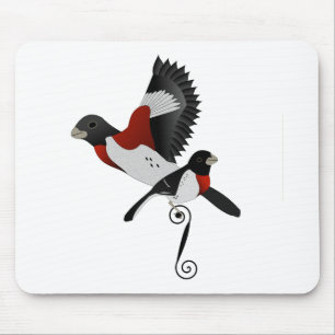 Tapis De Souris Rose Breasted Grosbeak