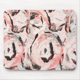 Tapis de souris rose chatouillé