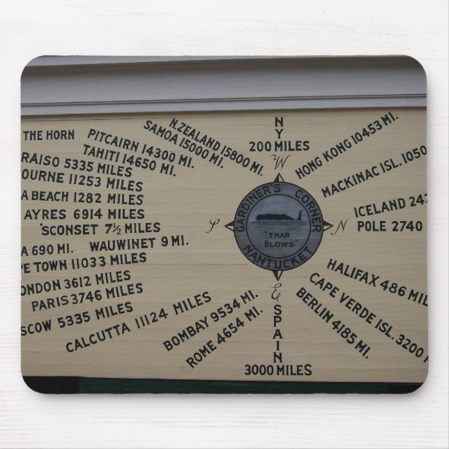 Tapis De Souris Rose de boussole (Devant)