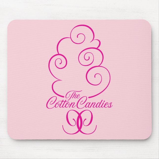 Tapis De Souris Rose de logo de cc sur le rose (Devant)