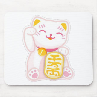 Tapis De Souris rose de neko de maneki