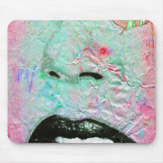 Tapis De Souris "Rose de pensée " (Devant)
