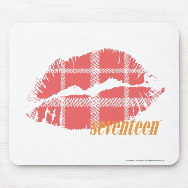 Tapis De Souris Rose de plaid (Devant)