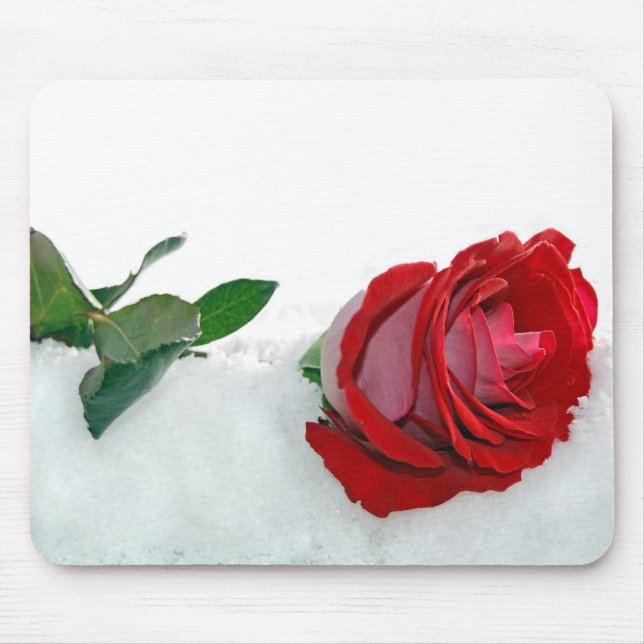 Tapis De Souris Rose d'hiver (Devant)