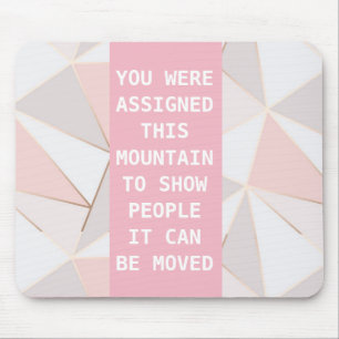 Tapis de souris rose d'inspiration