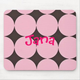 Tapis de souris rose et Brown customisé