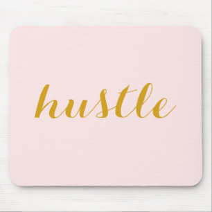 Tapis De Souris Rose et or de Mousepad de hâte