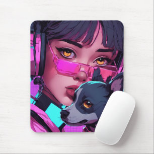 Tapis De Souris Rose fluo-