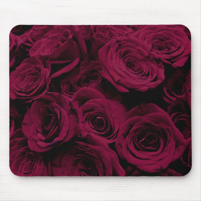 Tapis De Souris Rose foncé magenta rouge bordeaux (Devant)
