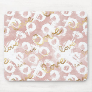 Tapis De Souris Rose Gold Love XO