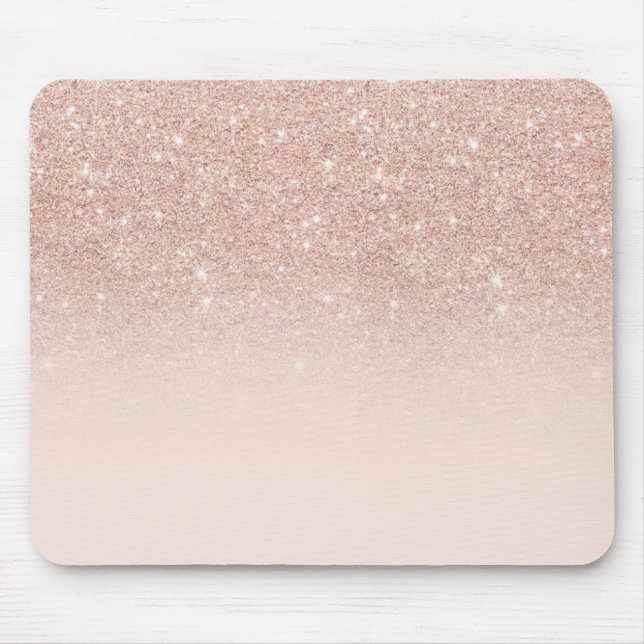 Tapis De Souris Rose Gold parties scintillant Personnaliser Avec v (Devant)