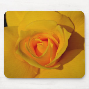 Tapis De Souris Rose jaune élégante florale