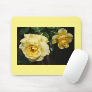 Tapis De Souris Rose jaune Mousepad