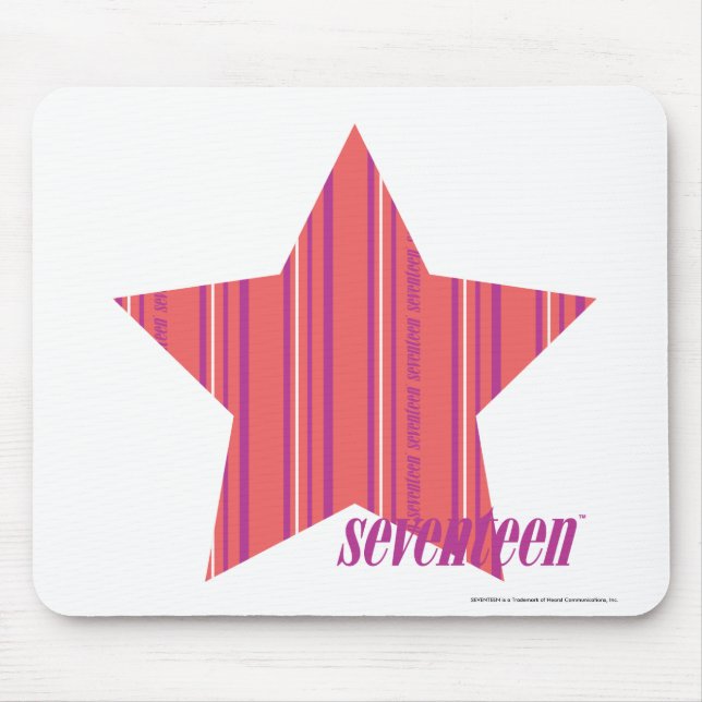 Tapis De Souris Rose mince 4 de rayures (Devant)