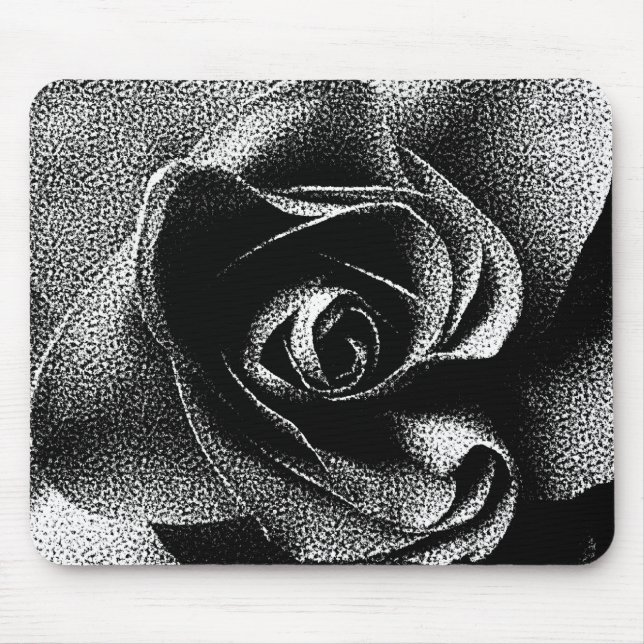 TAPIS DE SOURIS ROSE NOIR (Devant)