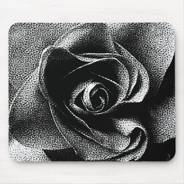 TAPIS DE SOURIS ROSE NOIR (Devant)