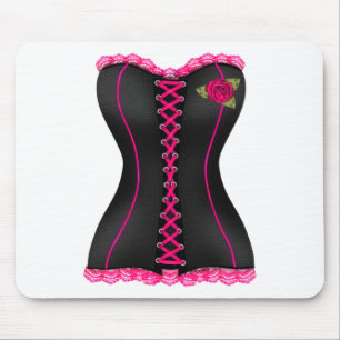Tapis De Souris Rose noire corse