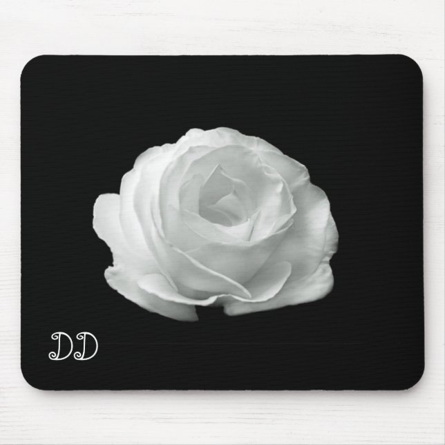 Tapis De Souris Rose noire et blanche (Devant)