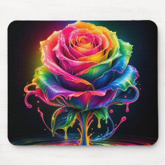 Tapis de souris Rose qui dégouline de couleurs
