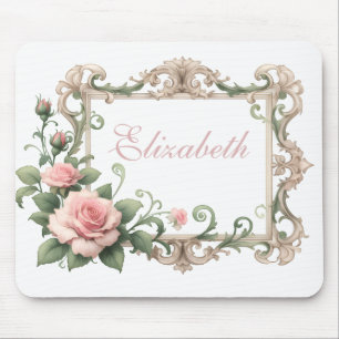 Tapis De Souris Rose rose blush personnalisée