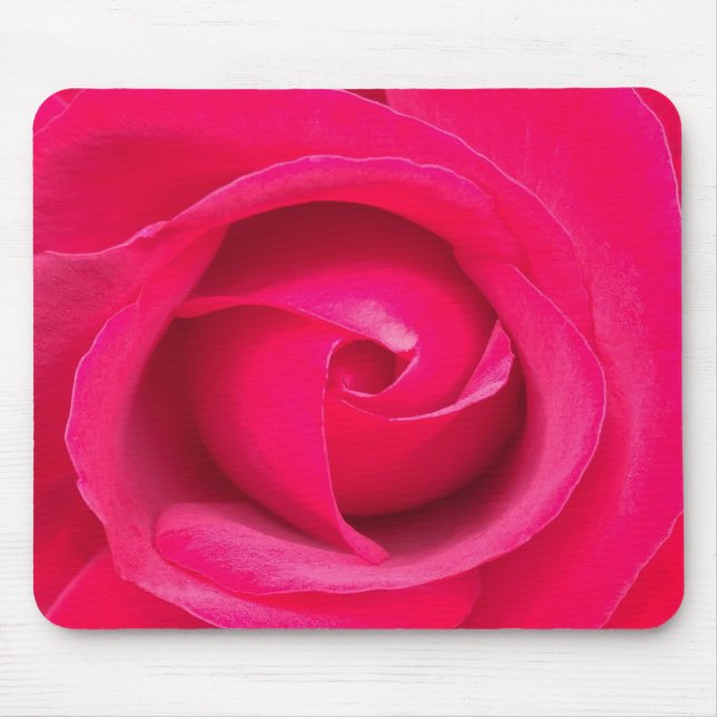 Tapis De Souris Rose rose rouge romantique (Devant)