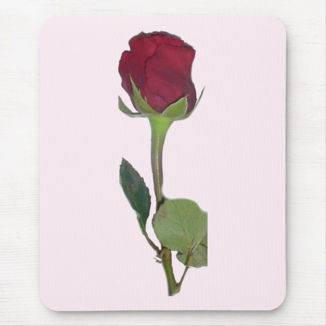 Tapis De Souris Rose rouge (Devant)