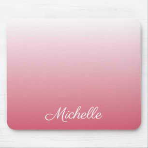 Tapis De Souris Rose saumoné personnalisé d'ombre de gradient