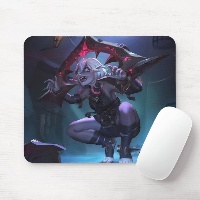 Tapis De Souris Rose Thorn Gaming Mousepad | Petit monstre Fury (Avec souris)