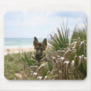 Tapis De Souris Roseau des sables de Mousepad de berger allemand