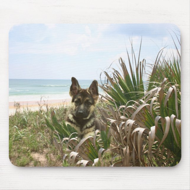 Tapis De Souris Roseau des sables de Mousepad de berger allemand (Devant)