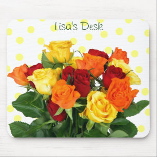 Tapis De Souris Roses colorés Mousepad