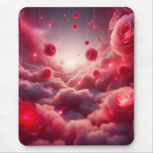 Tapis De Souris Roses d'amour Fantastiques Romantiques de Rêve