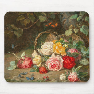 Tapis De Souris Roses dans un panier - Josef Neugebauer