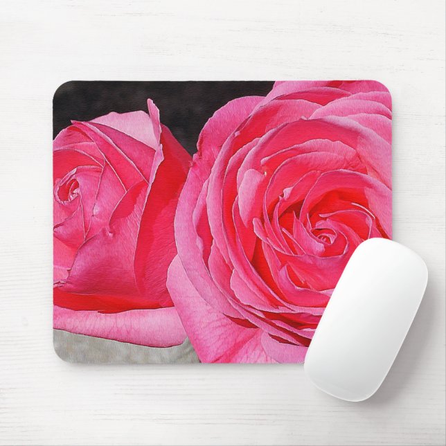 Tapis De Souris Roses Escalades roses (Avec souris)