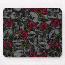 Roses et crânes rouges gothiques, Horreur romantiq