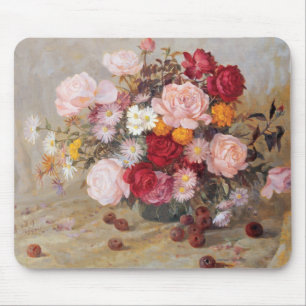 Tapis De Souris Roses et marguerites