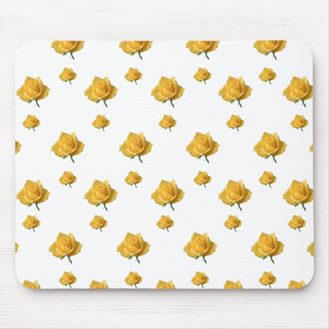 Tapis De Souris Roses jaunes (Devant)