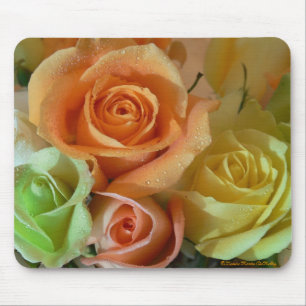 Tapis De Souris Roses-Mousepad en pastel