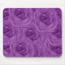 Roses pourpres Mousepad de velours