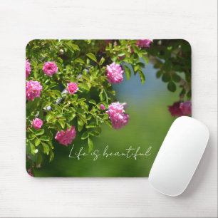 Tapis De Souris Roses roses florales (photographie par moi)