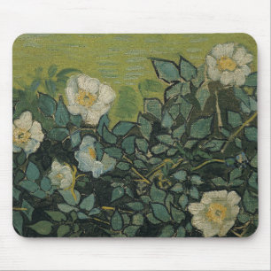Tapis De Souris Roses sauvages par Vincent van Gogh