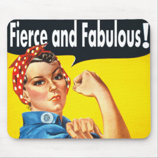 Tapis De Souris Rosie la riveuse Fière et Fabuleuse